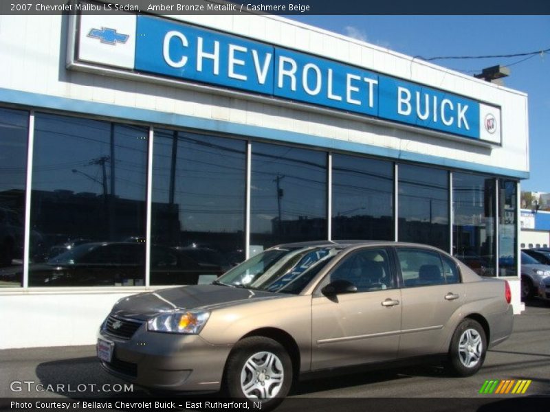 Amber Bronze Metallic / Cashmere Beige 2007 Chevrolet Malibu LS Sedan
