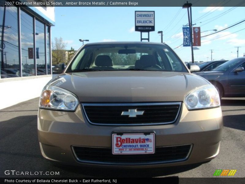Amber Bronze Metallic / Cashmere Beige 2007 Chevrolet Malibu LS Sedan