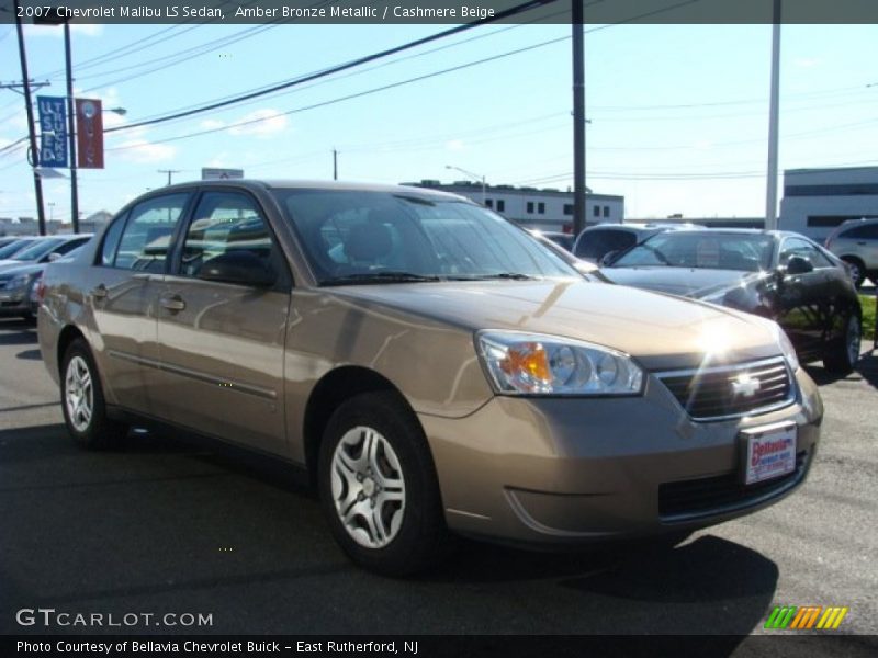 Amber Bronze Metallic / Cashmere Beige 2007 Chevrolet Malibu LS Sedan