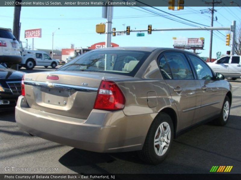 Amber Bronze Metallic / Cashmere Beige 2007 Chevrolet Malibu LS Sedan
