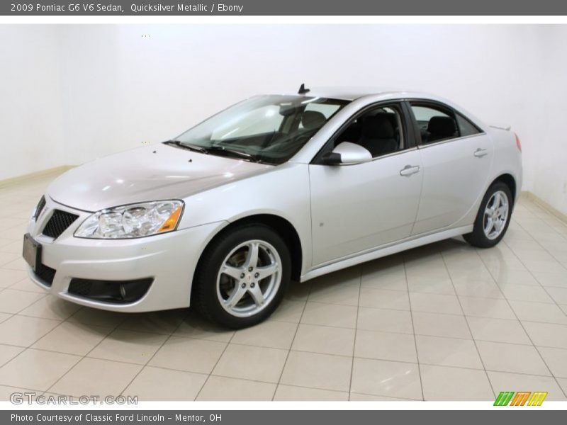Quicksilver Metallic / Ebony 2009 Pontiac G6 V6 Sedan