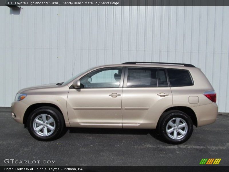 Sandy Beach Metallic / Sand Beige 2010 Toyota Highlander V6 4WD