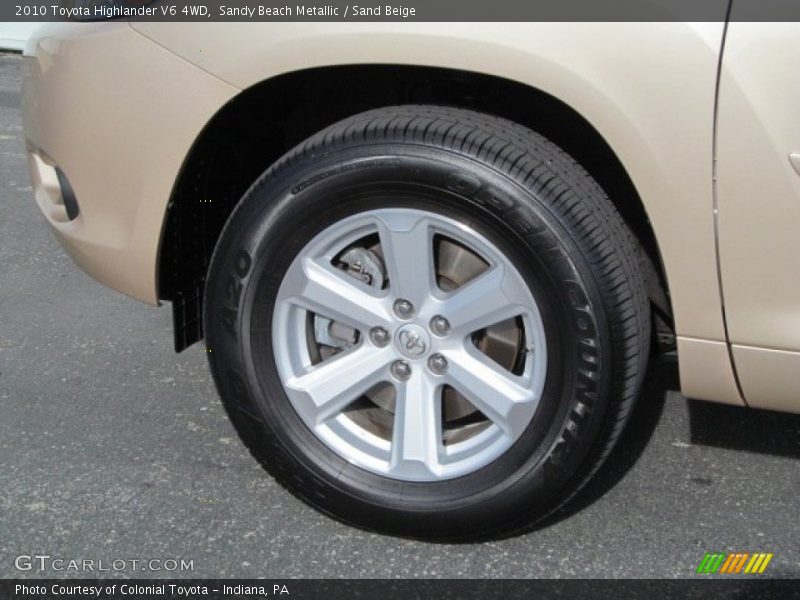 Sandy Beach Metallic / Sand Beige 2010 Toyota Highlander V6 4WD