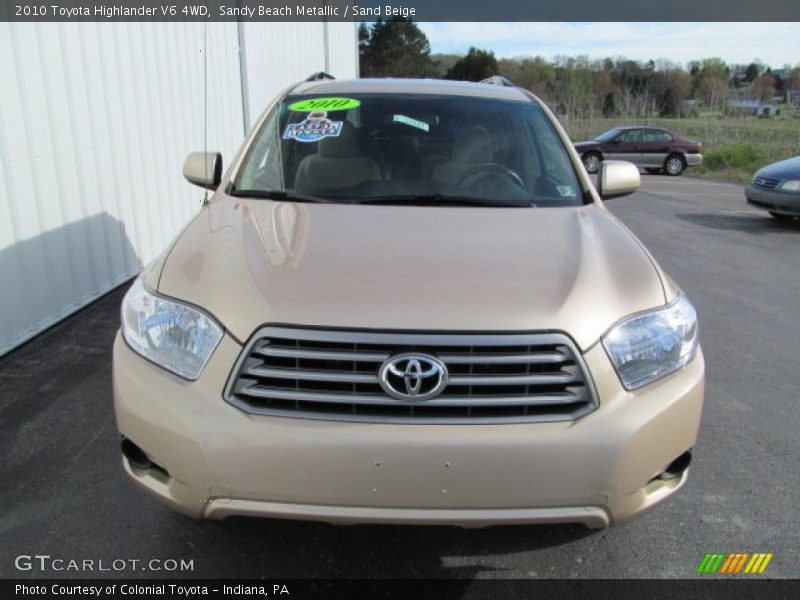 Sandy Beach Metallic / Sand Beige 2010 Toyota Highlander V6 4WD