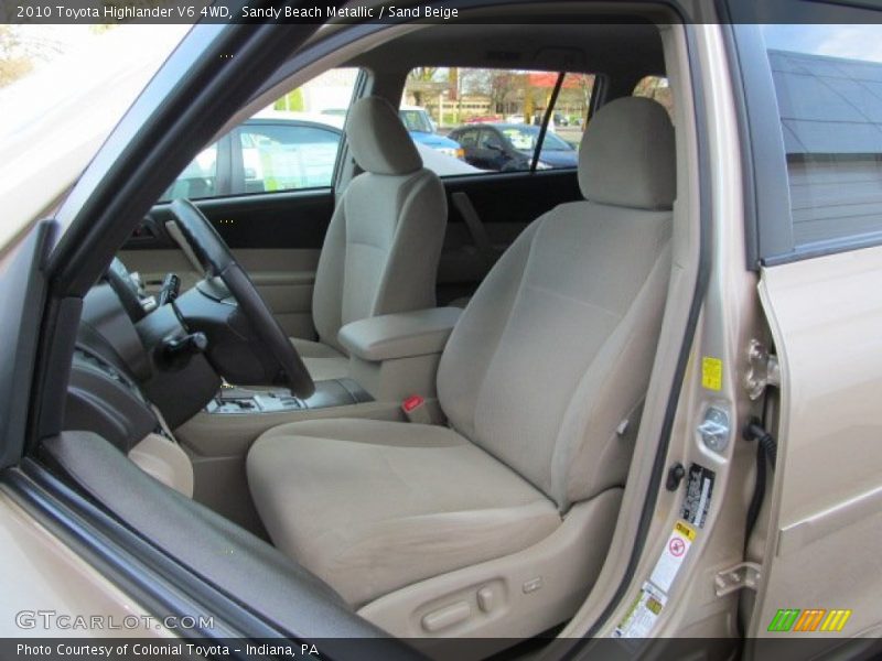 Sandy Beach Metallic / Sand Beige 2010 Toyota Highlander V6 4WD