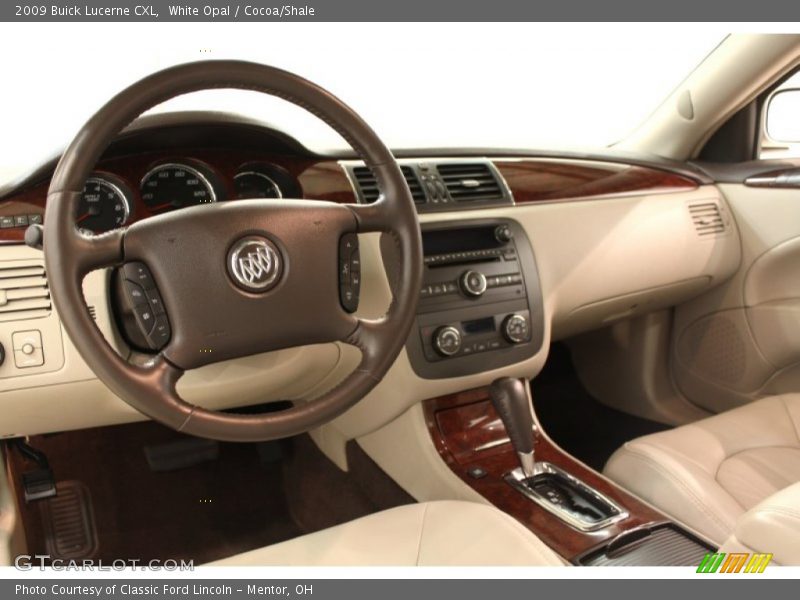 White Opal / Cocoa/Shale 2009 Buick Lucerne CXL