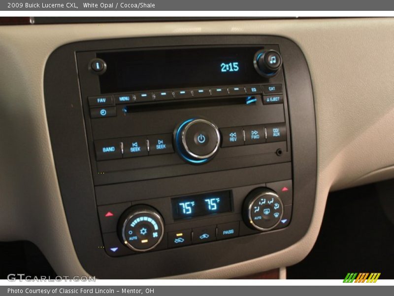 White Opal / Cocoa/Shale 2009 Buick Lucerne CXL