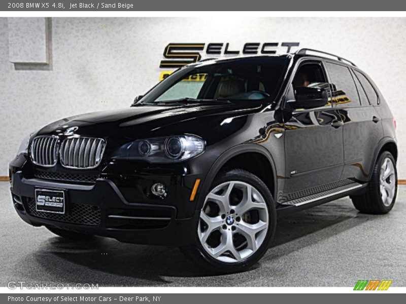 Jet Black / Sand Beige 2008 BMW X5 4.8i