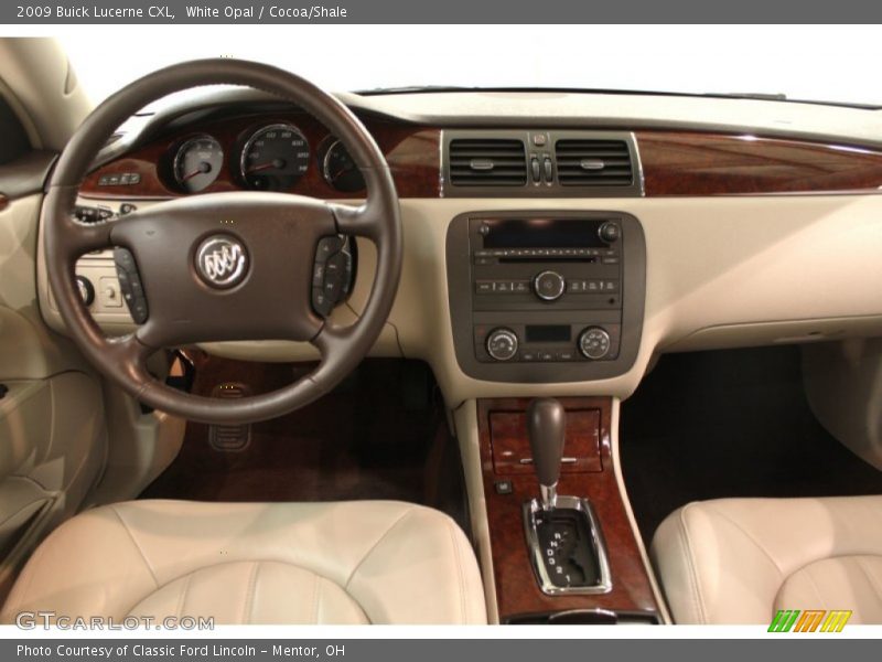 White Opal / Cocoa/Shale 2009 Buick Lucerne CXL