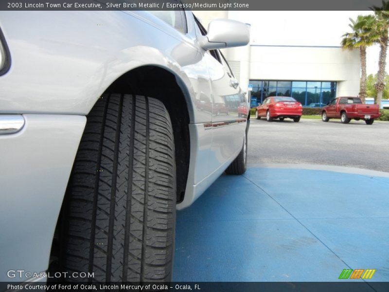 Silver Birch Metallic / Espresso/Medium Light Stone 2003 Lincoln Town Car Executive