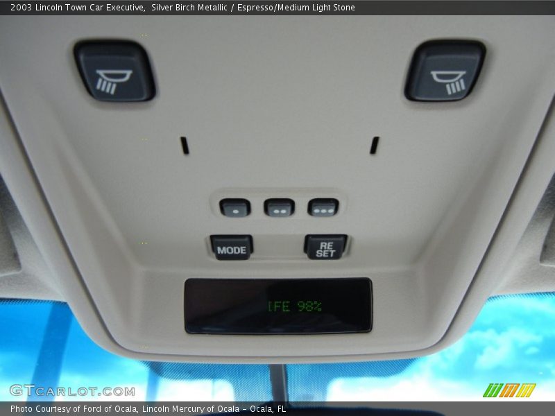 Silver Birch Metallic / Espresso/Medium Light Stone 2003 Lincoln Town Car Executive