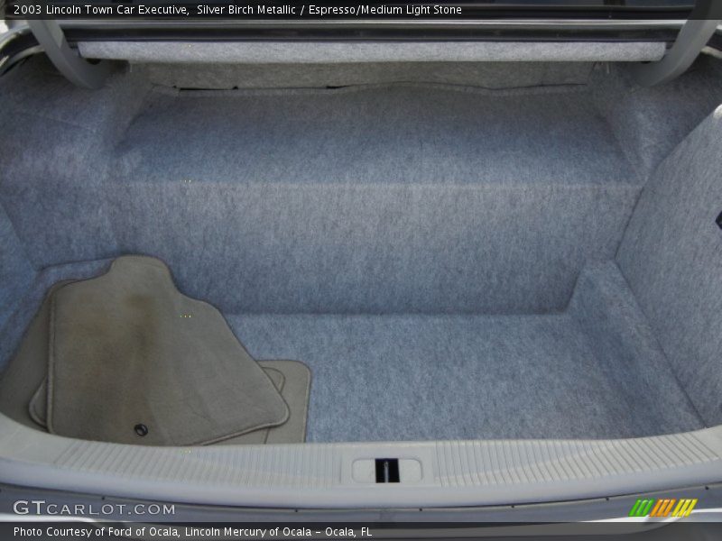 Silver Birch Metallic / Espresso/Medium Light Stone 2003 Lincoln Town Car Executive