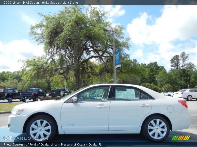 White Suede / Light Stone 2009 Lincoln MKZ Sedan