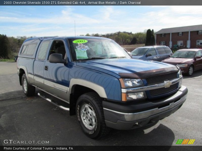 Arrival Blue Metallic / Dark Charcoal 2003 Chevrolet Silverado 1500 Z71 Extended Cab 4x4