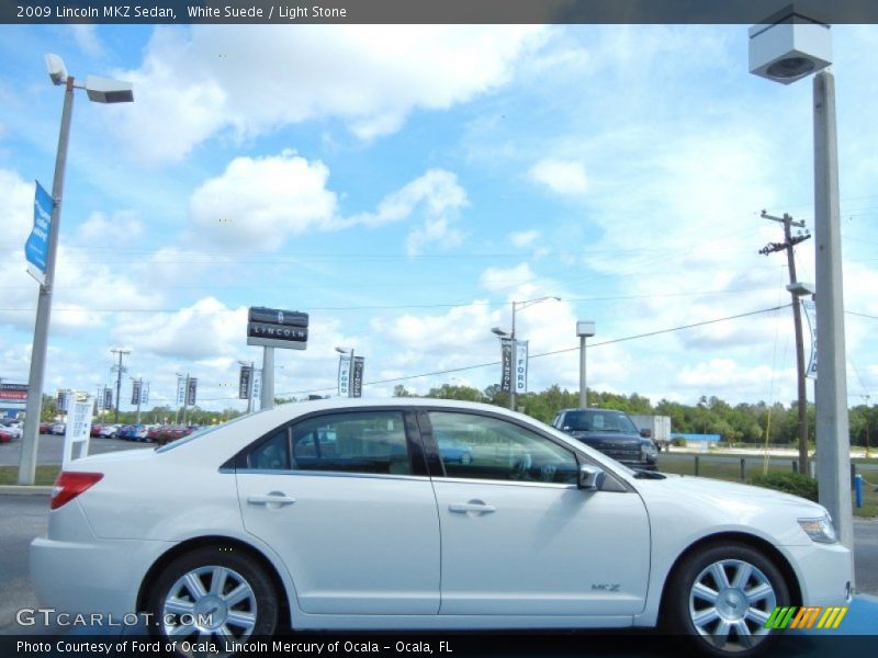 White Suede / Light Stone 2009 Lincoln MKZ Sedan
