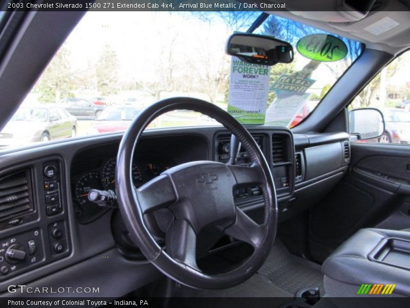 Arrival Blue Metallic / Dark Charcoal 2003 Chevrolet Silverado 1500 Z71 Extended Cab 4x4