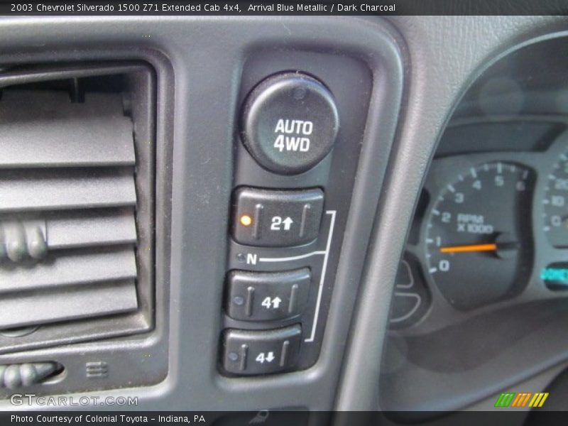 Arrival Blue Metallic / Dark Charcoal 2003 Chevrolet Silverado 1500 Z71 Extended Cab 4x4