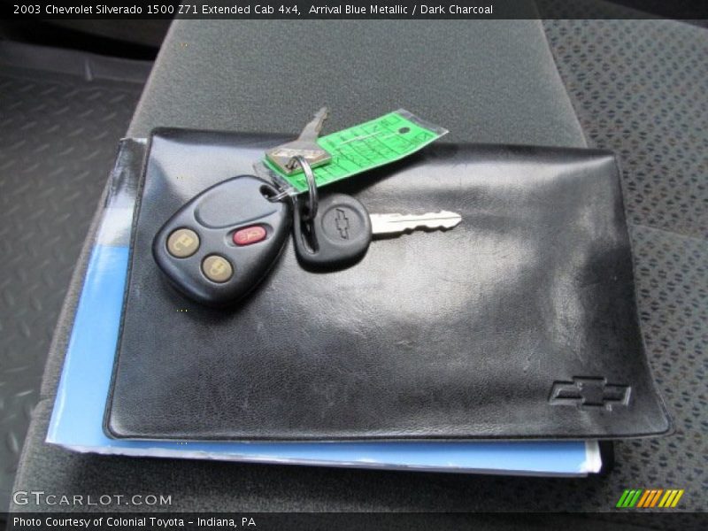 Arrival Blue Metallic / Dark Charcoal 2003 Chevrolet Silverado 1500 Z71 Extended Cab 4x4