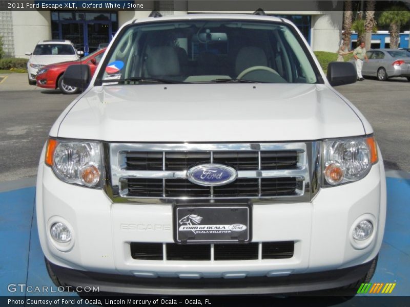 Oxford White / Stone 2011 Ford Escape XLT