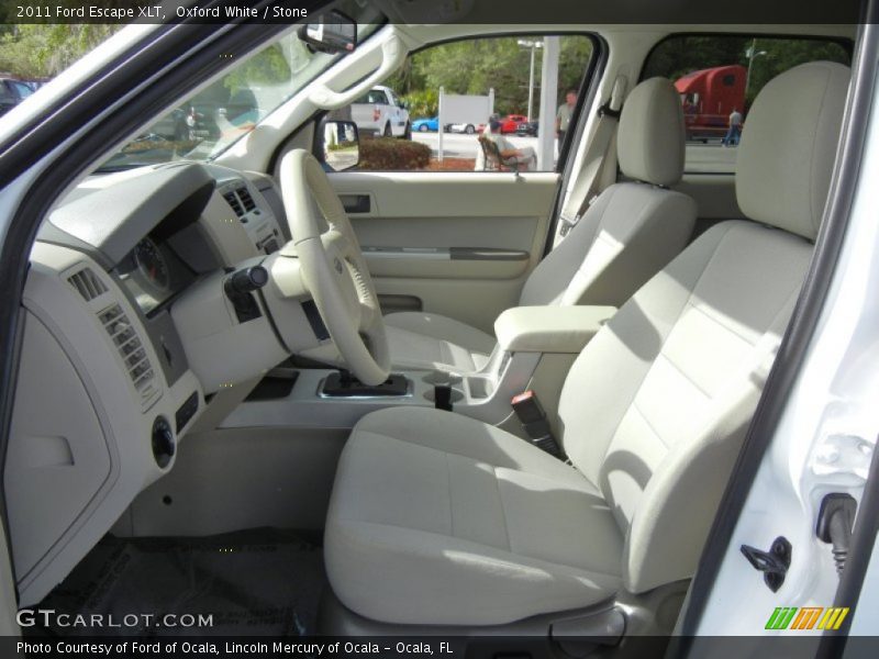 Front Seat of 2011 Escape XLT
