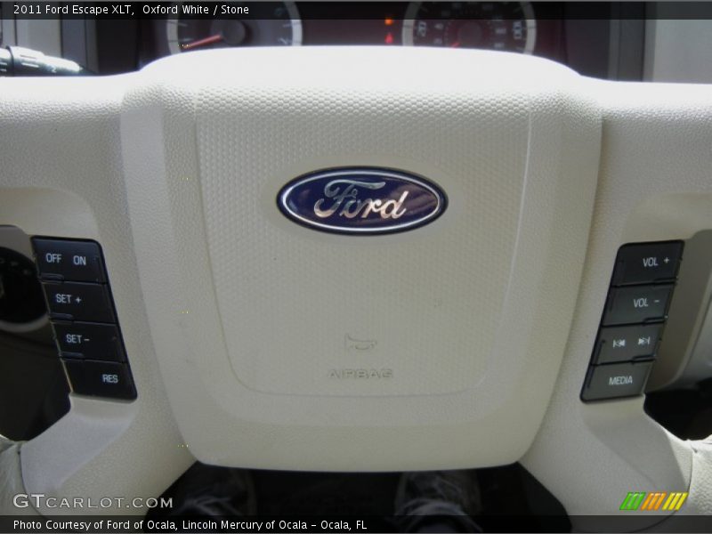 Oxford White / Stone 2011 Ford Escape XLT