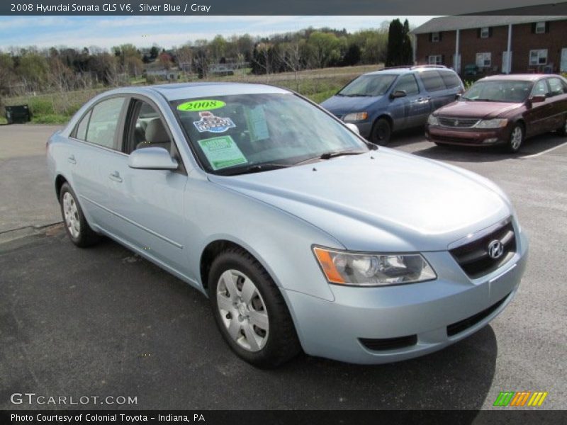 Silver Blue / Gray 2008 Hyundai Sonata GLS V6