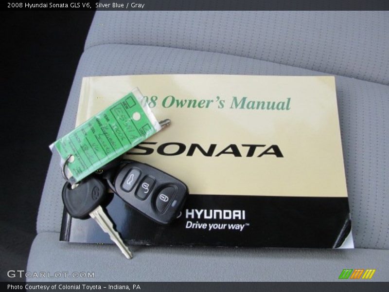 Silver Blue / Gray 2008 Hyundai Sonata GLS V6