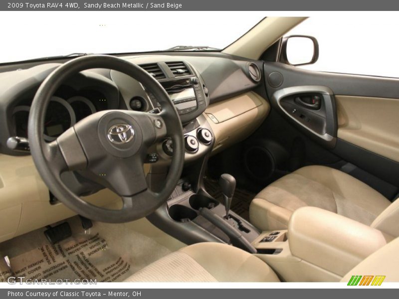 Sandy Beach Metallic / Sand Beige 2009 Toyota RAV4 4WD