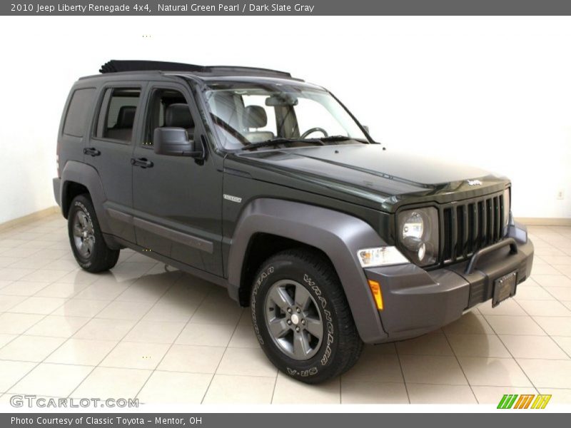 Natural Green Pearl / Dark Slate Gray 2010 Jeep Liberty Renegade 4x4