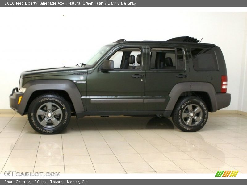 Natural Green Pearl / Dark Slate Gray 2010 Jeep Liberty Renegade 4x4