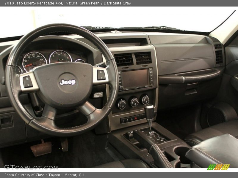 Natural Green Pearl / Dark Slate Gray 2010 Jeep Liberty Renegade 4x4