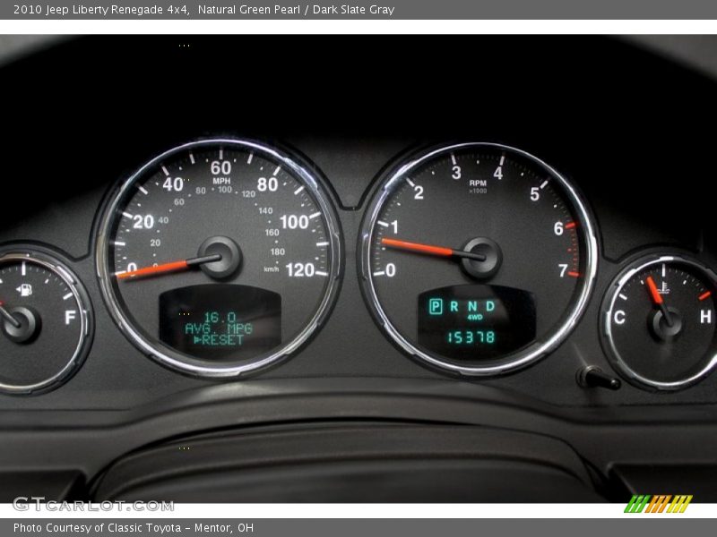 Natural Green Pearl / Dark Slate Gray 2010 Jeep Liberty Renegade 4x4