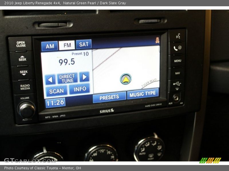 Natural Green Pearl / Dark Slate Gray 2010 Jeep Liberty Renegade 4x4