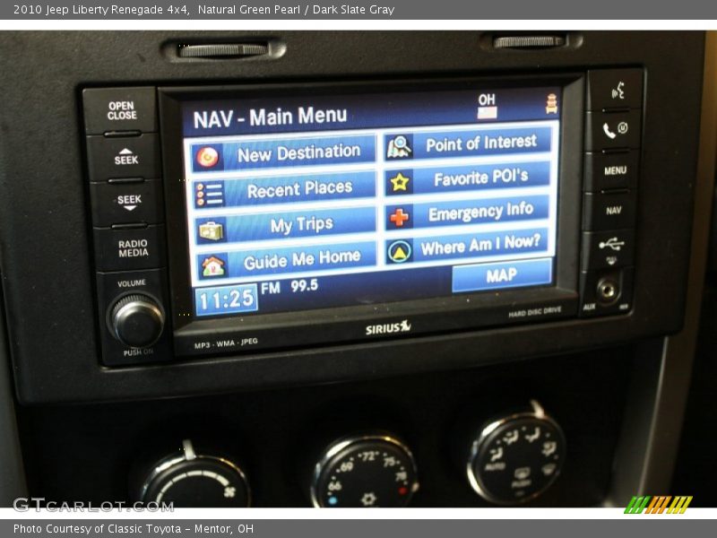 Natural Green Pearl / Dark Slate Gray 2010 Jeep Liberty Renegade 4x4