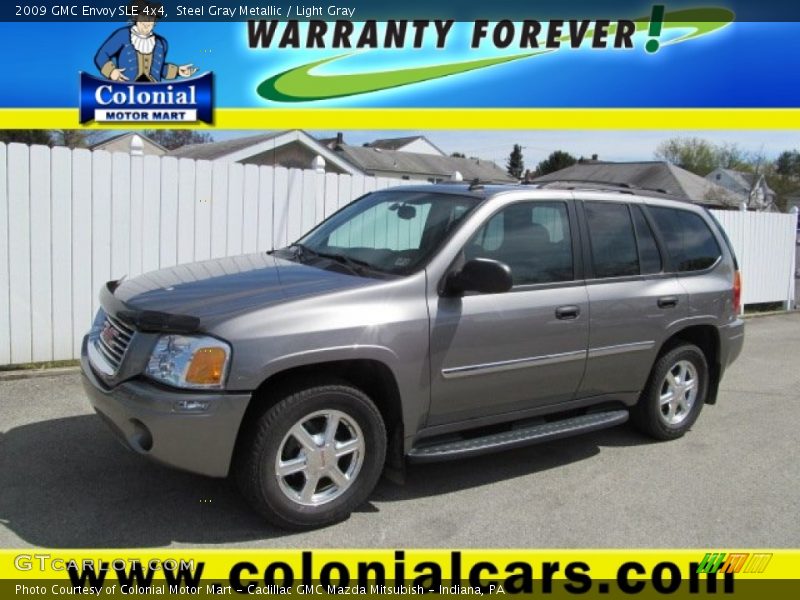 Steel Gray Metallic / Light Gray 2009 GMC Envoy SLE 4x4