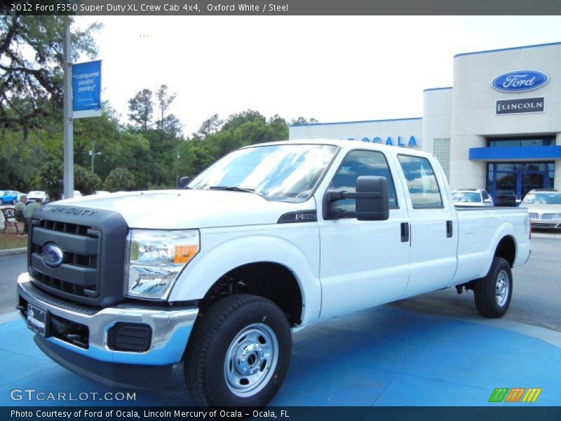 Oxford White / Steel 2012 Ford F350 Super Duty XL Crew Cab 4x4