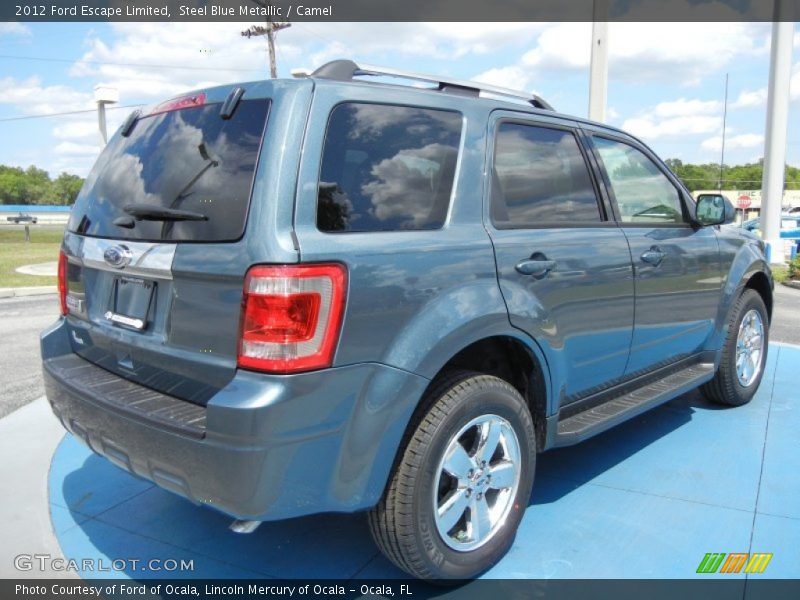 Steel Blue Metallic / Camel 2012 Ford Escape Limited