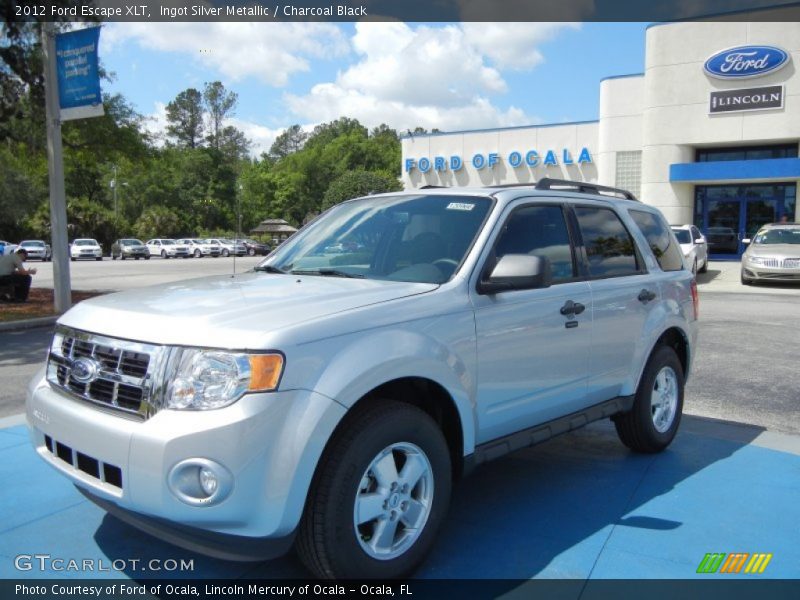 Ingot Silver Metallic / Charcoal Black 2012 Ford Escape XLT
