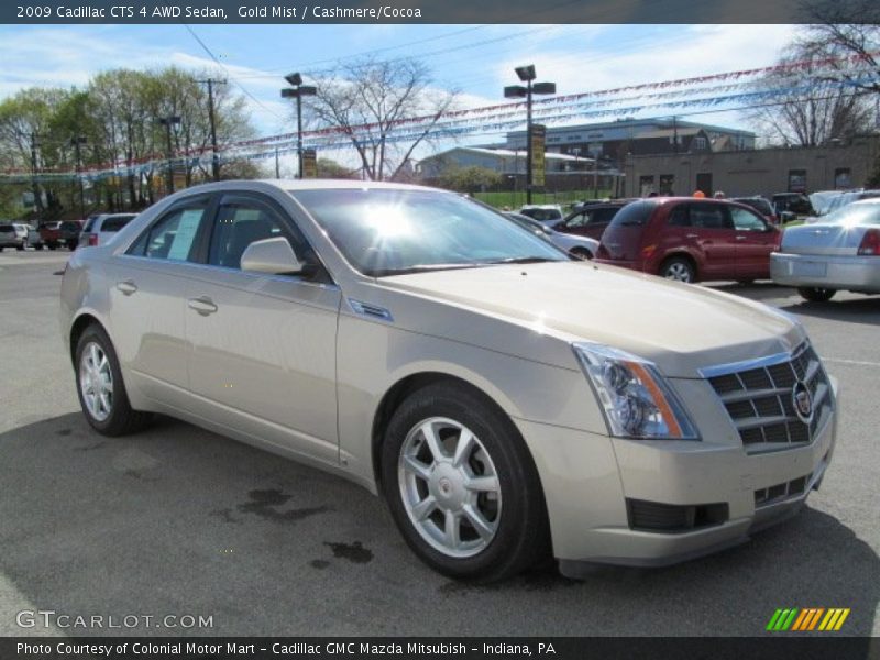 Gold Mist / Cashmere/Cocoa 2009 Cadillac CTS 4 AWD Sedan
