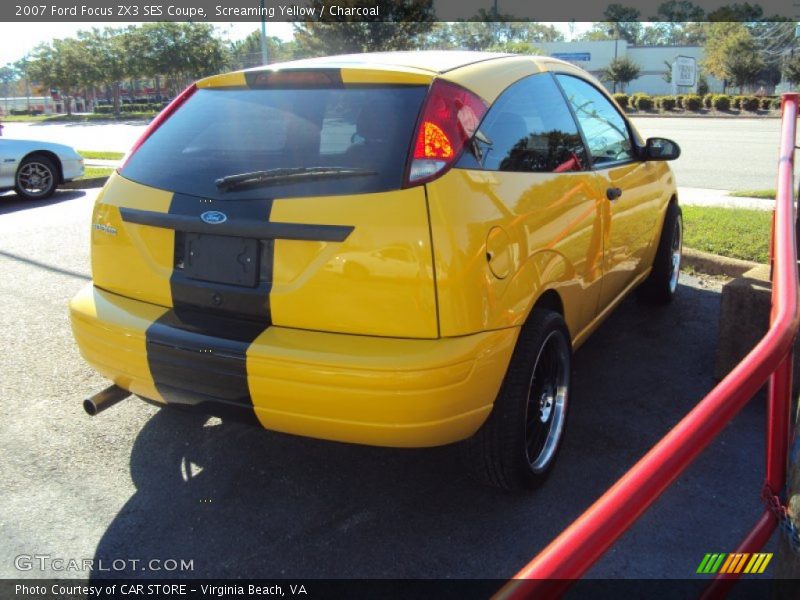 Screaming Yellow / Charcoal 2007 Ford Focus ZX3 SES Coupe