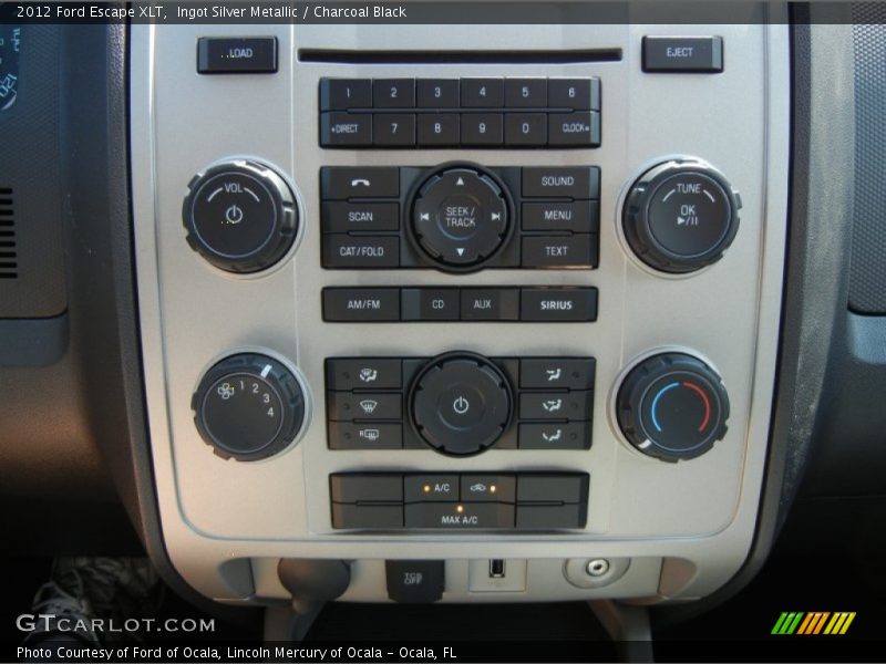 Ingot Silver Metallic / Charcoal Black 2012 Ford Escape XLT