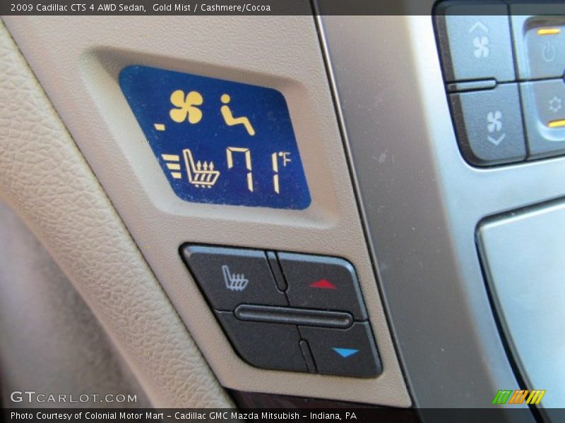 Gold Mist / Cashmere/Cocoa 2009 Cadillac CTS 4 AWD Sedan
