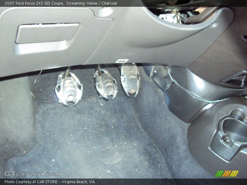 Screaming Yellow / Charcoal 2007 Ford Focus ZX3 SES Coupe