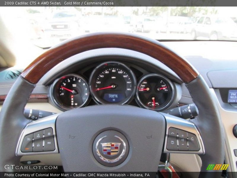 Gold Mist / Cashmere/Cocoa 2009 Cadillac CTS 4 AWD Sedan