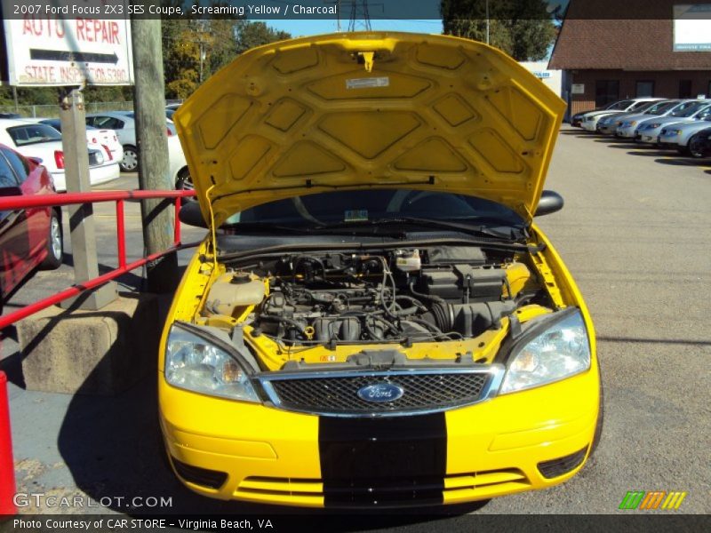 Screaming Yellow / Charcoal 2007 Ford Focus ZX3 SES Coupe