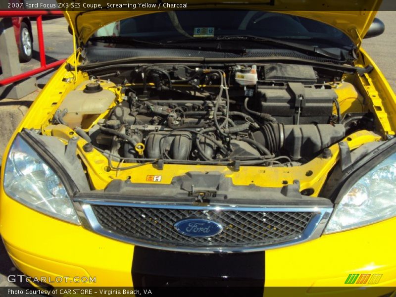 Screaming Yellow / Charcoal 2007 Ford Focus ZX3 SES Coupe
