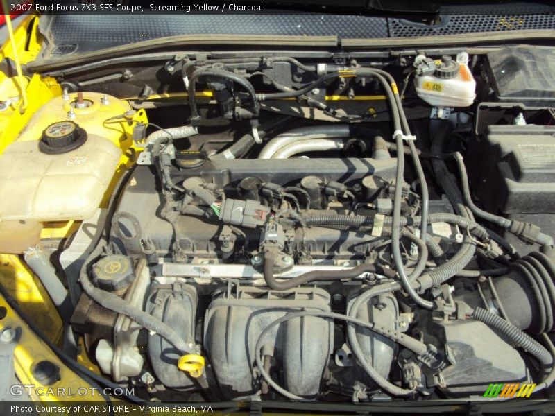Screaming Yellow / Charcoal 2007 Ford Focus ZX3 SES Coupe
