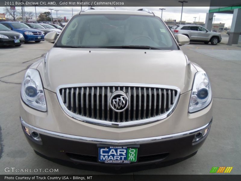 Gold Mist Metallic / Cashmere/Cocoa 2011 Buick Enclave CXL AWD