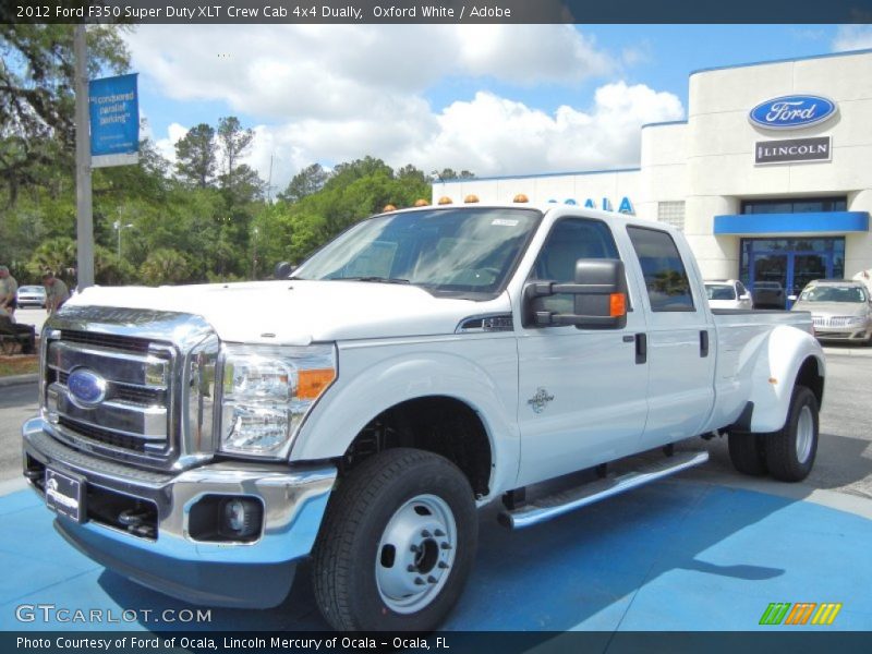 Oxford White / Adobe 2012 Ford F350 Super Duty XLT Crew Cab 4x4 Dually