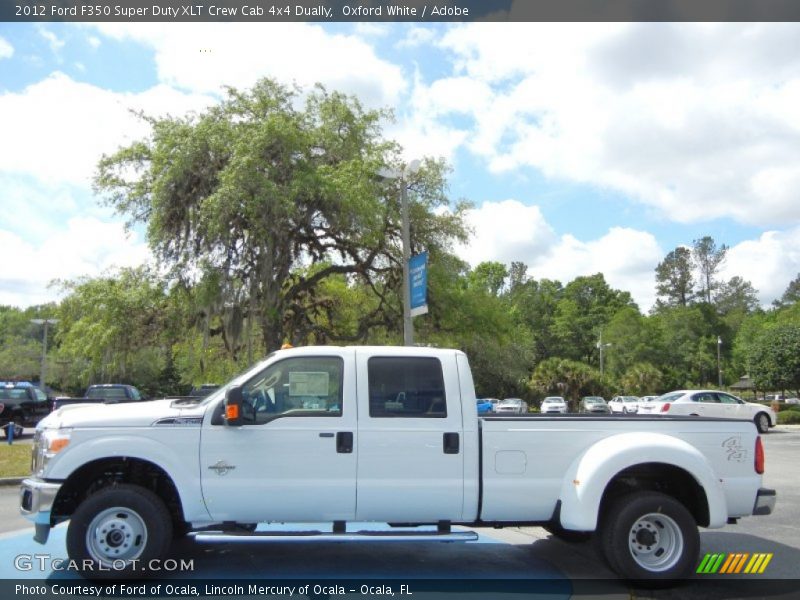 Oxford White / Adobe 2012 Ford F350 Super Duty XLT Crew Cab 4x4 Dually